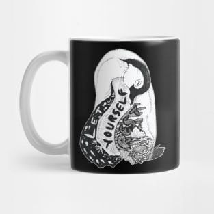 Let Yourself Rest Sleeping Baby Emperor Penguin Mug